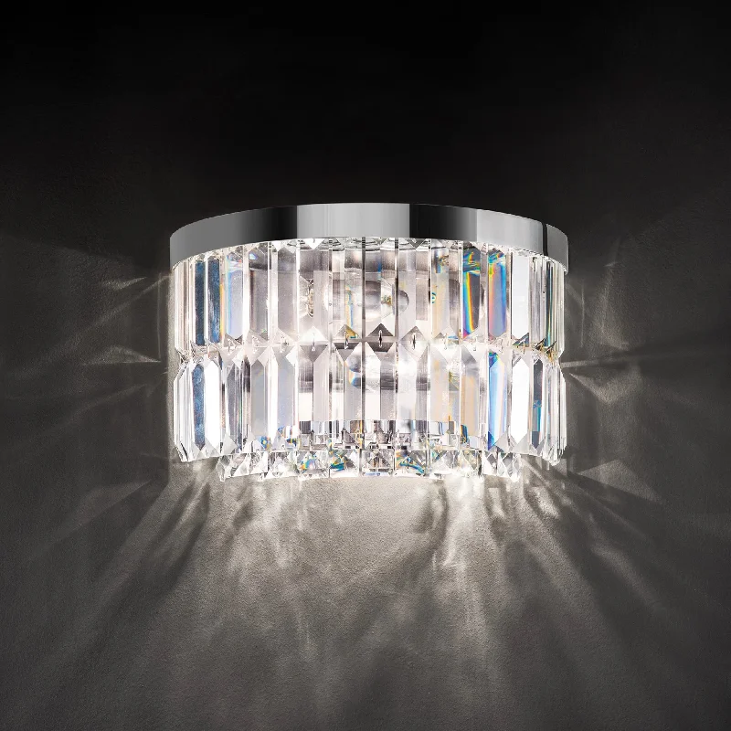 art deco wall lamps with geometric patterns for a retro - inspired bathroomBeautiful Round Crystal Wall Light art deco wall lamps with geometric patterns for a retro - inspired bathroomBeautiful Round Crystal Wall Light