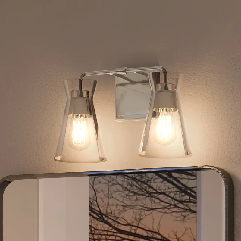 Industrial Lighting for Automotive Manufacturing PlantsUEX2561 Modern Bath Light 9''H x 15''W, Satin Nickel Finish, Flagstaff Collection Industrial Lighting for Automotive Manufacturing PlantsUEX2561 Modern Bath Light 9''H x 15''W, Satin Nickel Finish, Flagstaff Collection