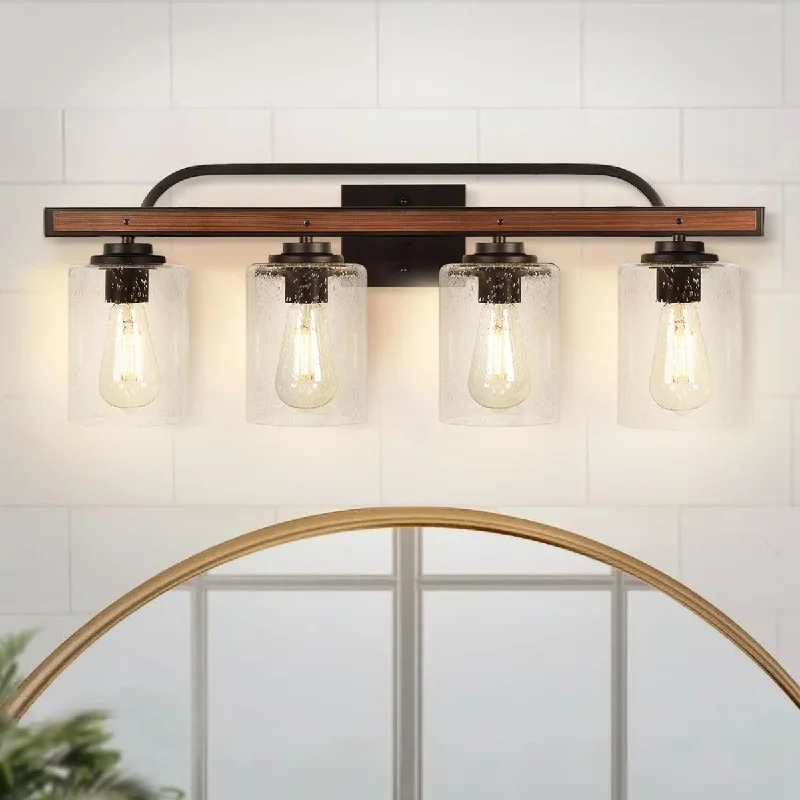 mid - century modern wall lamps with iconic shapes for a stylish studyDepuley 4-Light Wall Sconces, Vintage Black Bathroom Vanity Light with 4 Clear Glass Shade, Modern LED Wall Mounted Lamp, Farmhouse Wall Light Fixture for Bedroom,Living Room,Porch, E26 Base mid - century modern wall lamps with iconic shapes for a stylish studyDepuley 4-Light Wall Sconces, Vintage Black Bathroom Vanity Light with 4 Clear Glass Shade, Modern LED Wall Mounted Lamp, Farmhouse Wall Light Fixture for Bedroom,Living Room,Porch, E26 Base