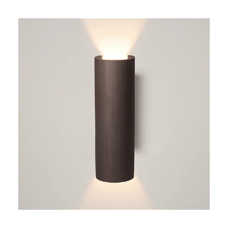 asian - inspired wall lamps with bamboo or paper shades for a zen - like Wall light Macy | Brushed bronze