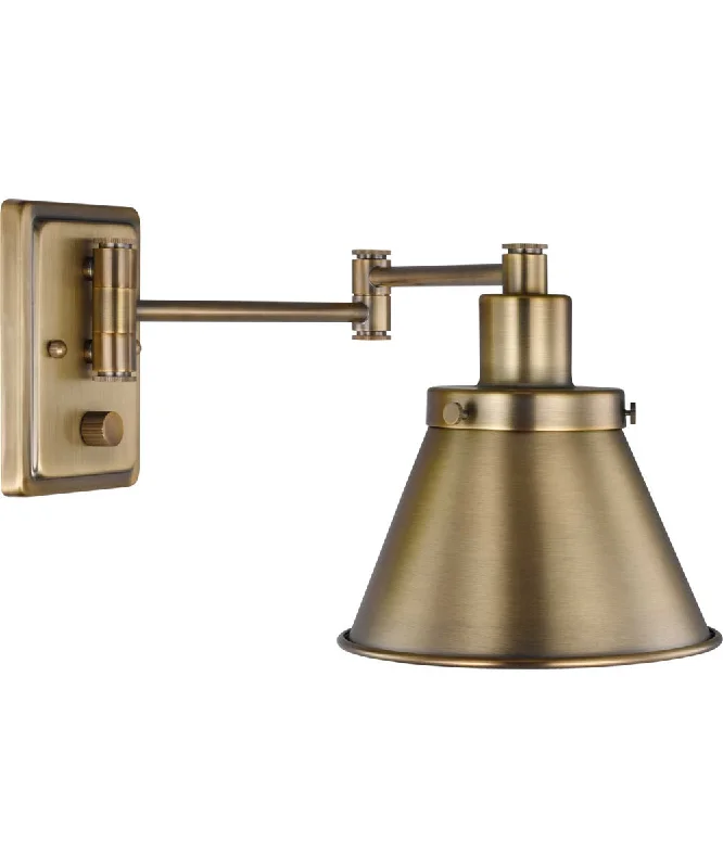 glass wall lamps with frosted glass for soft, diffused lightHinton Swing Arm Wall Light Vintage Brass glass wall lamps with frosted glass for soft, diffused lightHinton Swing Arm Wall Light Vintage Brass