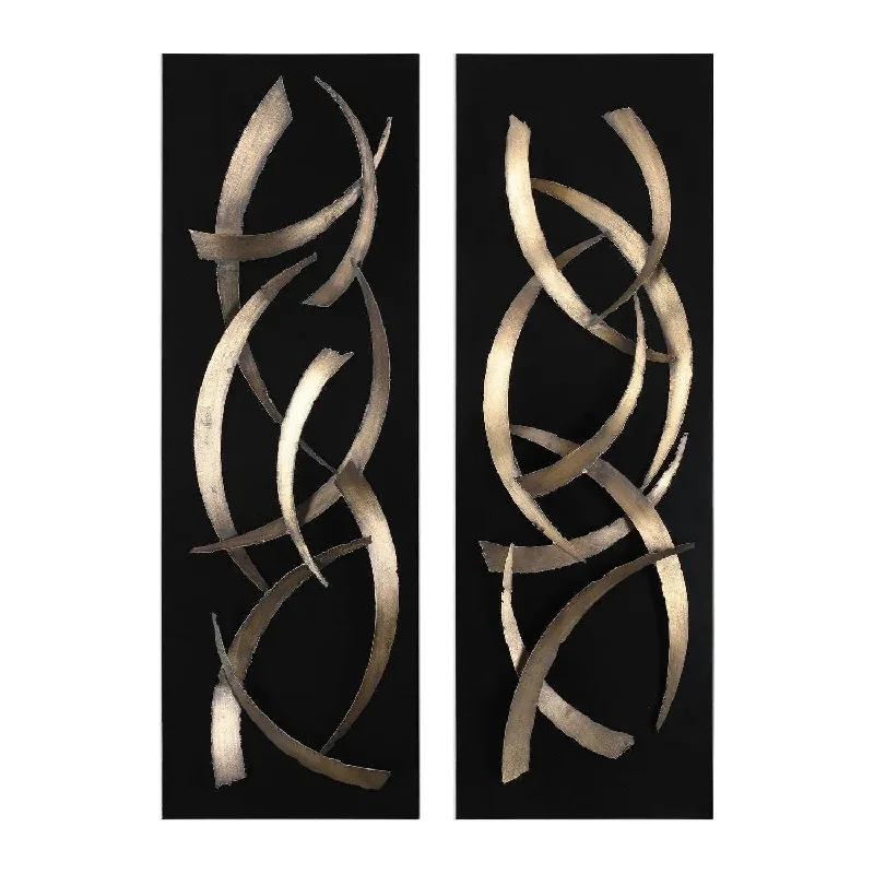 Brushstrokes Wall Art - Set of 2