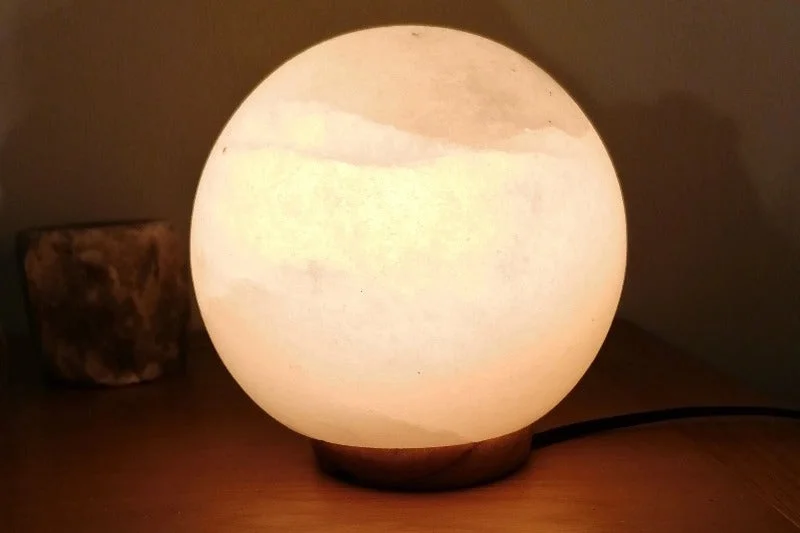 Pink Himalayan Salt Lamps for a Soothing HueWhite Sphere Crystal Salt Lamp