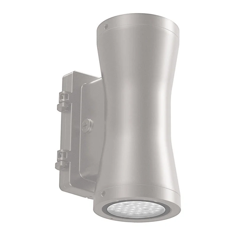 Waterproof String Lights for Patio DecorWestgate Architechtural 7in Up-down Cyl, 60W, 3000K, Led Outdoor Light - Silver
