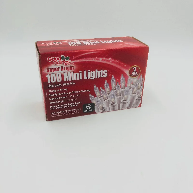Waterproof String Lights for Patio DecorSuper Bright Light Set - White Wire - Clear