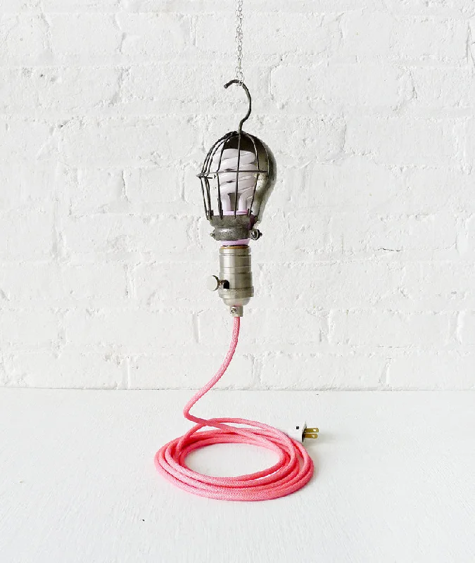 Lava Lamps for Sandwich Shops to Create a Casual Vibe20% SALE Vintage Trouble Cage Light Pretty In Industrial Pink Lamp with Neon Pink Textile Cord Lava Lamps for Sandwich Shops to Create a Casual Vibe20% SALE Vintage Trouble Cage Light Pretty In Industrial Pink Lamp with Neon Pink Textile Cord