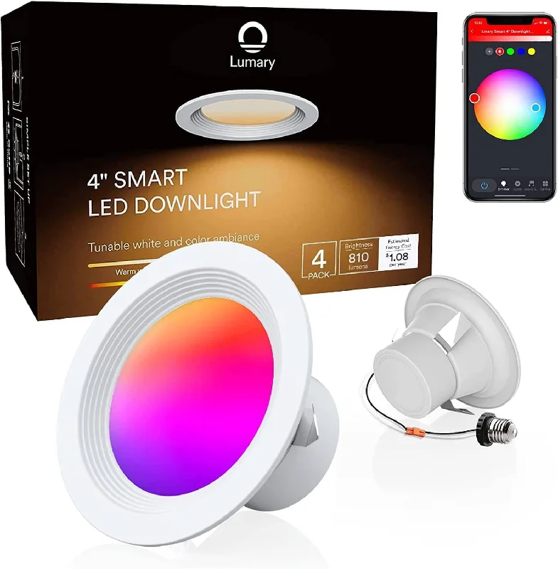 Recessed lights for stairwells to improve safetyLumary Wi-Fi Smart Recessed Can Light RGB LED Retrofit Downlight 4 inch Recessed lights for stairwells to improve safetyLumary Wi-Fi Smart Recessed Can Light RGB LED Retrofit Downlight 4 inch