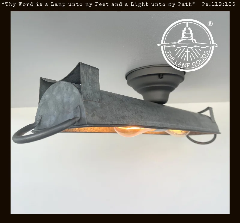 Dust - Resistant Industrial Lighting for Dirty WorkspacesGALVANIZED DOME Ceiling Light Fixture 20" Dust - Resistant Industrial Lighting for Dirty WorkspacesGALVANIZED DOME Ceiling Light Fixture 20"
