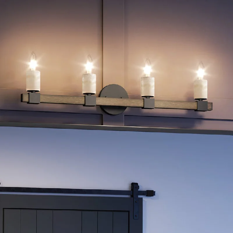Industrial Flood Lighting for Outdoor Loading DocksUEX2058 Modern Farmhouse Bath Light 6''H x 30''W, Matte Black Finish, Greenville Collection Industrial Flood Lighting for Outdoor Loading DocksUEX2058 Modern Farmhouse Bath Light 6''H x 30''W, Matte Black Finish, Greenville Collection