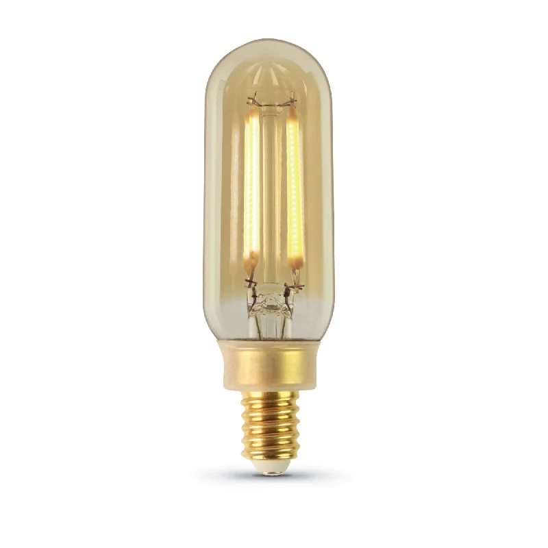 E26 Edison light bulbs with warm glow5W (40W Replacement) T8 E12 Dimmable Straight Filament Amber Glass Vintage Edison LED Light Bulb, Soft White E26 Edison light bulbs with warm glow5W (40W Replacement) T8 E12 Dimmable Straight Filament Amber Glass Vintage Edison LED Light Bulb, Soft White