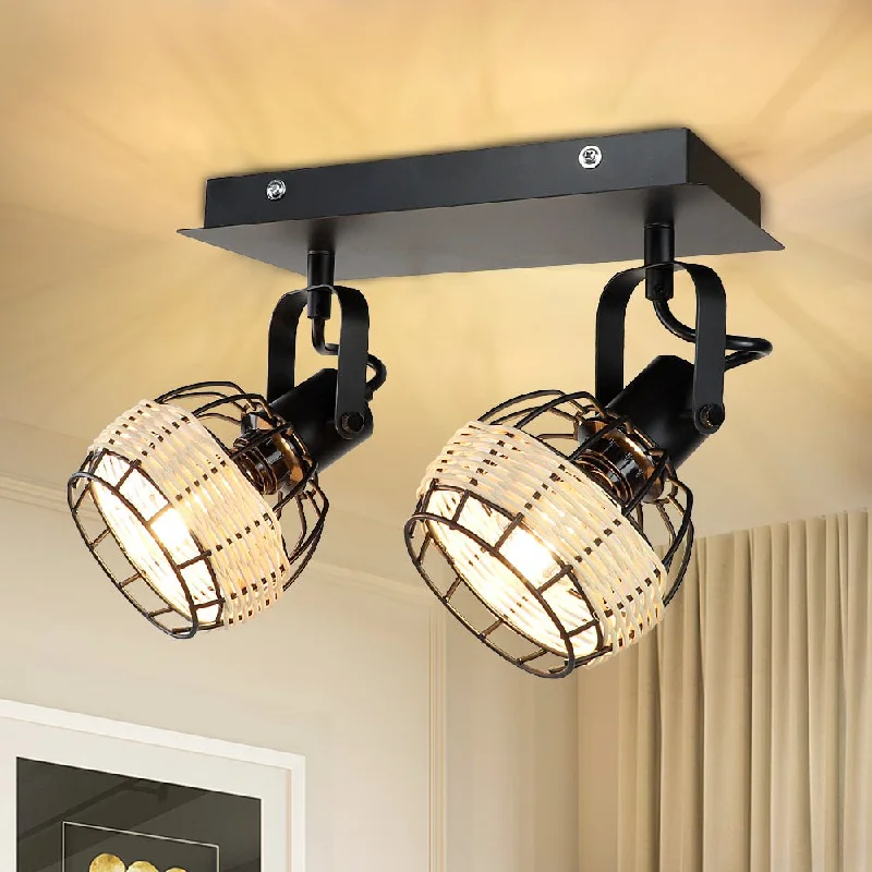art deco wall lamps with geometric patterns for a retro - inspired bathroomDepuley Led Ceiling Light 2 Ways Rotatable Ceiling Spotlight Industrial Swiveling Kitchen Ceiling Light Rustic Wall Light with Black Metal Cage and Rattan Lampshade for Living Room, Dining Room, Bedroom art deco wall lamps with geometric patterns for a retro - inspired bathroomDepuley Led Ceiling Light 2 Ways Rotatable Ceiling Spotlight Industrial Swiveling Kitchen Ceiling Light Rustic Wall Light with Black Metal Cage and Rattan Lampshade for Living Room, Dining Room, Bedroom
