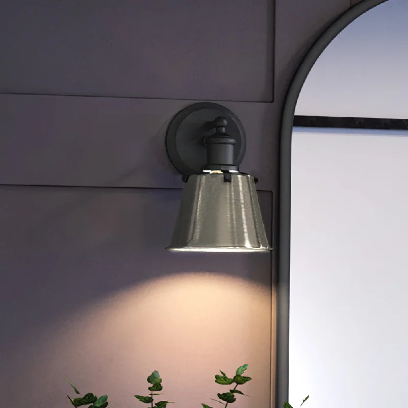 Dust - Resistant Industrial Lighting for Dirty WorkspacesUEX2643 Modern Farmhouse Wall Sconce 9''H x 6''W, Charcoal Finish, Providence Collection Dust - Resistant Industrial Lighting for Dirty WorkspacesUEX2643 Modern Farmhouse Wall Sconce 9''H x 6''W, Charcoal Finish, Providence Collection