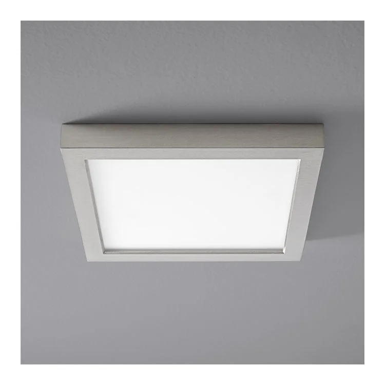 Recessed lights for stairwells to improve safetyAltair Single-Light 9" LED Square Flush Mount Ceiling Fixture - Satin Nickel Recessed lights for stairwells to improve safetyAltair Single-Light 9" LED Square Flush Mount Ceiling Fixture - Satin Nickel