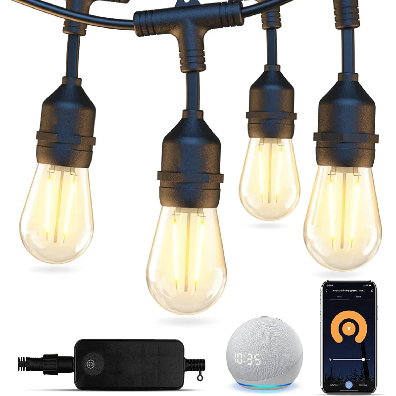 Low wattage Edison light bulbs for ambianceSL102 LED Dimmable Smart Bistro String Lights Outdoor Weatherproof 12V Edison Bulbs Low wattage Edison light bulbs for ambianceSL102 LED Dimmable Smart Bistro String Lights Outdoor Weatherproof 12V Edison Bulbs