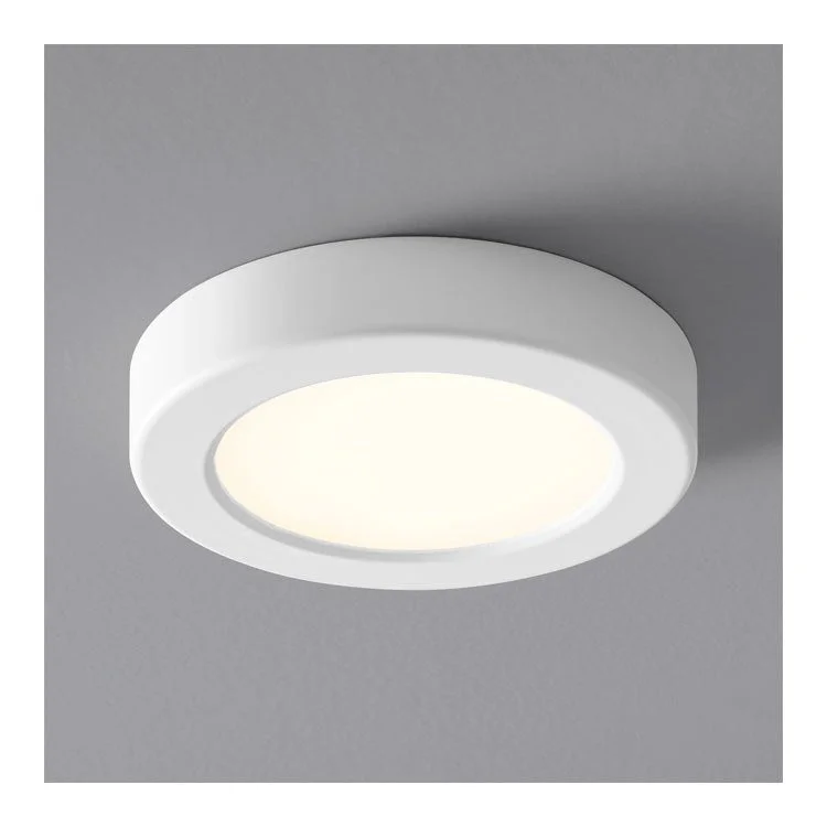 Recessed lights for art studios to showcase artwork properlyElite Single-Light 5.5" LED Flush Mount Ceiling Fixture - White Recessed lights for art studios to showcase artwork properlyElite Single-Light 5.5" LED Flush Mount Ceiling Fixture - White