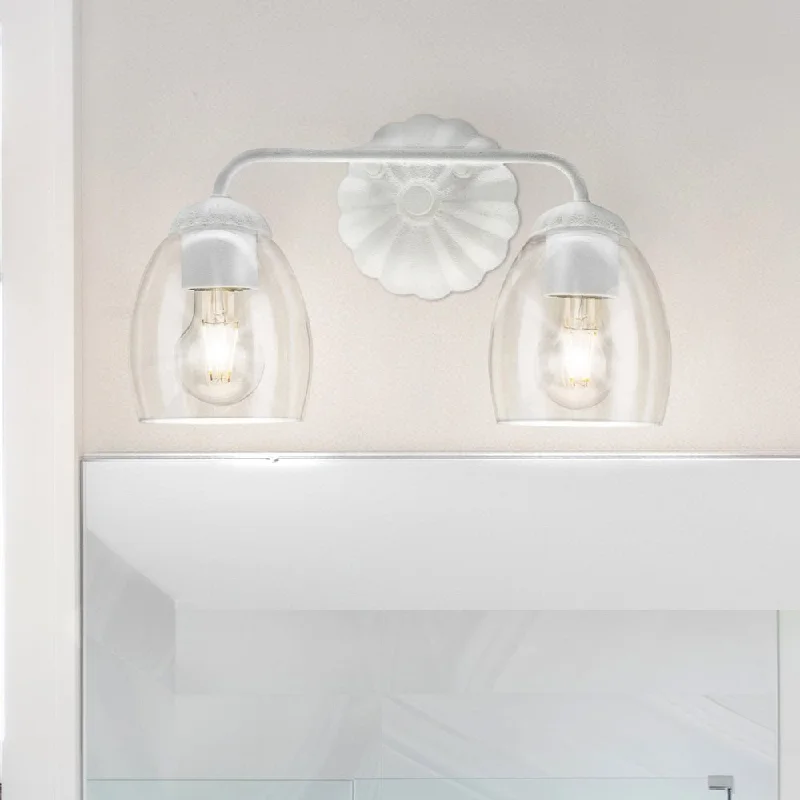 Waterproof Industrial Lighting for Wet AreasUHP5062 French Country Indoor Bath Light, 8-1/2''H x 6-5/8"W x 14-1/2''D, White Plaster Finish, Darmstadt Collection Waterproof Industrial Lighting for Wet AreasUHP5062 French Country Indoor Bath Light, 8-1/2''H x 6-5/8"W x 14-1/2''D, White Plaster Finish, Darmstadt Collection