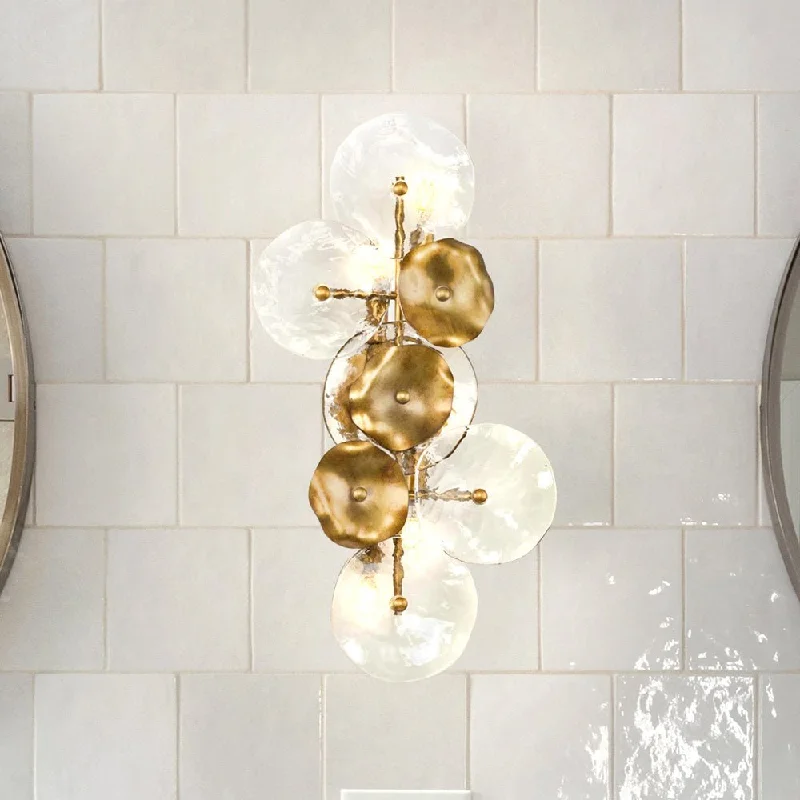 Industrial Wall - Mounted Lighting for Workshop WallsUHP5024 Glam Indoor Wall Sconce, 12-3/4''H x 4-7/8"W x 24''D, Gold Ombre Finish, Randwick Collection Industrial Wall - Mounted Lighting for Workshop WallsUHP5024 Glam Indoor Wall Sconce, 12-3/4''H x 4-7/8"W x 24''D, Gold Ombre Finish, Randwick Collection