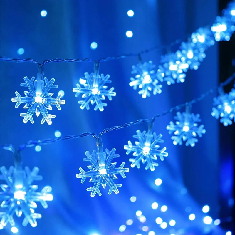 String Lights for Seasonal Decorations (Spring, Fall, etc.)9.8FT 30LEDs Snowflakes Christmas String Lights String Lights for Seasonal Decorations (Spring, Fall, etc.)9.8FT 30LEDs Snowflakes Christmas String Lights