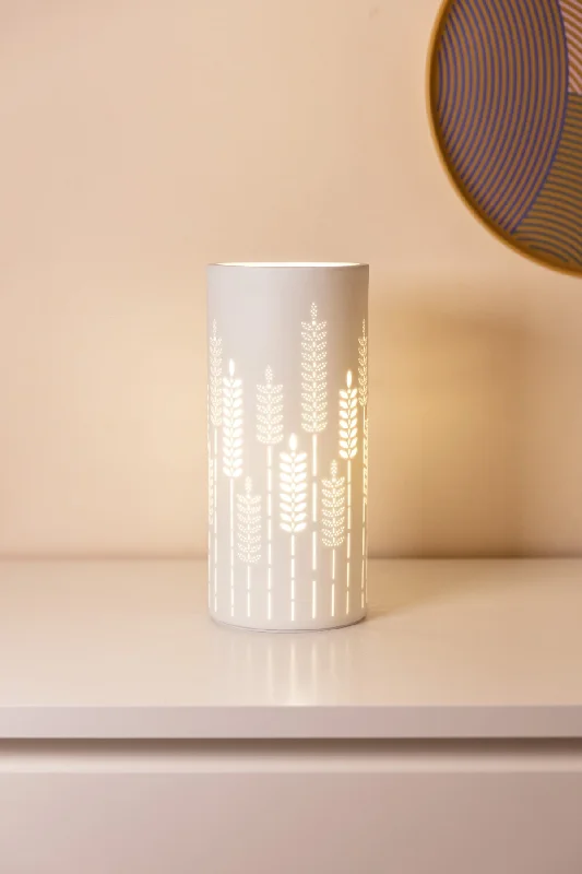 USB - Powered Salt Lamps for Easy ChargingCeramic Spring LED Table Lamp