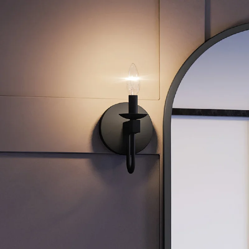Industrial Lighting for Pharmaceutical ManufacturingUEX2270 Cottagecorecore Wall Sconce 7''H x 5''W, Black Finish, Abington Collection Industrial Lighting for Pharmaceutical ManufacturingUEX2270 Cottagecorecore Wall Sconce 7''H x 5''W, Black Finish, Abington Collection