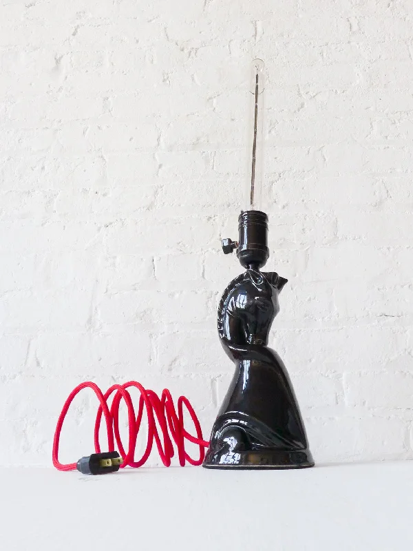 Lava Lamps for Vegetarian Restaurants to Add a Fresh Touch10% SALE Black Beauty Stallion Vintage Lamp with Red Textile Cord and Tubular Light Bulb Lava Lamps for Vegetarian Restaurants to Add a Fresh Touch10% SALE Black Beauty Stallion Vintage Lamp with Red Textile Cord and Tubular Light Bulb