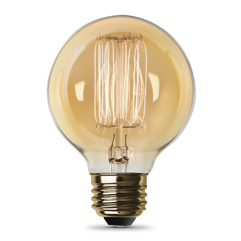 Edison light bulbs for table lamps60W Replacement G25 E26 Dimmable Filament Amber Glass Vintage Edison Incandescent Light Bulb, Warm White Edison light bulbs for table lamps60W Replacement G25 E26 Dimmable Filament Amber Glass Vintage Edison Incandescent Light Bulb, Warm White
