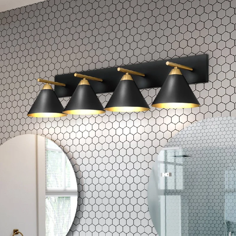 Color - Tunable Industrial Lighting for Special ApplicationsUQL5542 Modern Indoor Bath Light, 8.75''H x 37.5''W x 9.5''D, Matte Black Finish, Kiel Collection Color - Tunable Industrial Lighting for Special ApplicationsUQL5542 Modern Indoor Bath Light, 8.75''H x 37.5''W x 9.5''D, Matte Black Finish, Kiel Collection