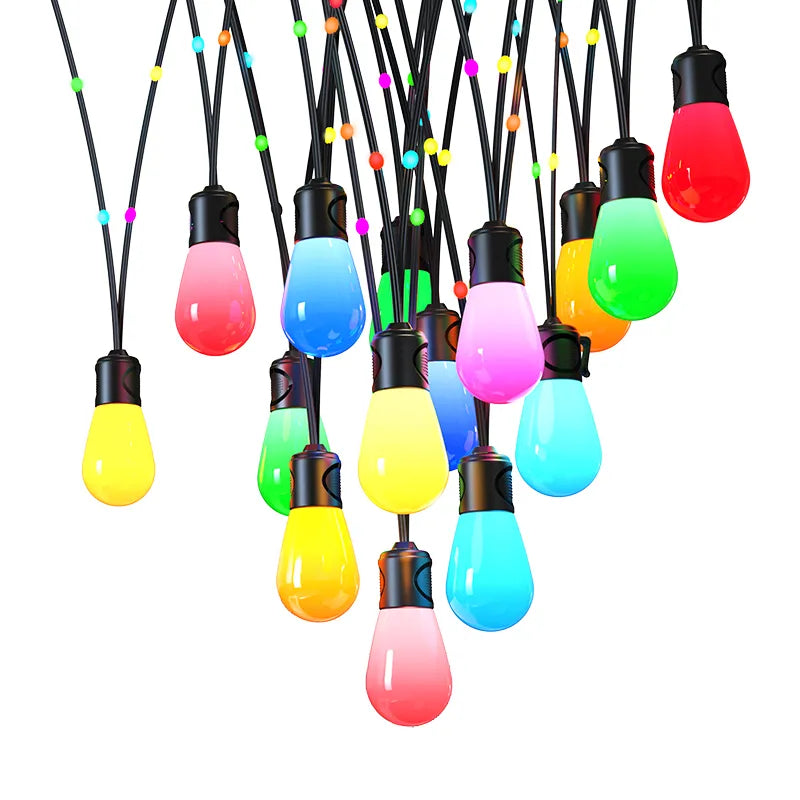Recessed lights for barbershops to light up work areas53FT 15 Lamp Commercial Grade LED String Light, RGB-IC, IP65 Rated, 100-240V Recessed lights for barbershops to light up work areas53FT 15 Lamp Commercial Grade LED String Light, RGB-IC, IP65 Rated, 100-240V