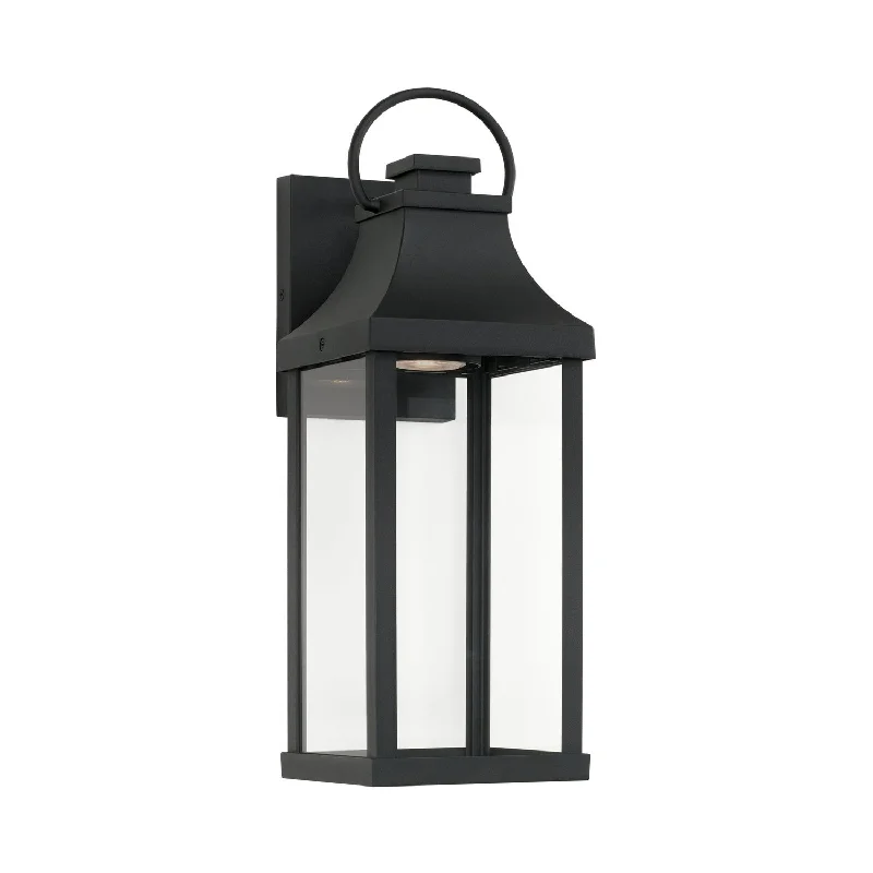 mid - century modern wall lamps with iconic shapes for a stylish studyBradford 1-Light Outdoor Wall Lantern in Black mid - century modern wall lamps with iconic shapes for a stylish studyBradford 1-Light Outdoor Wall Lantern in Black