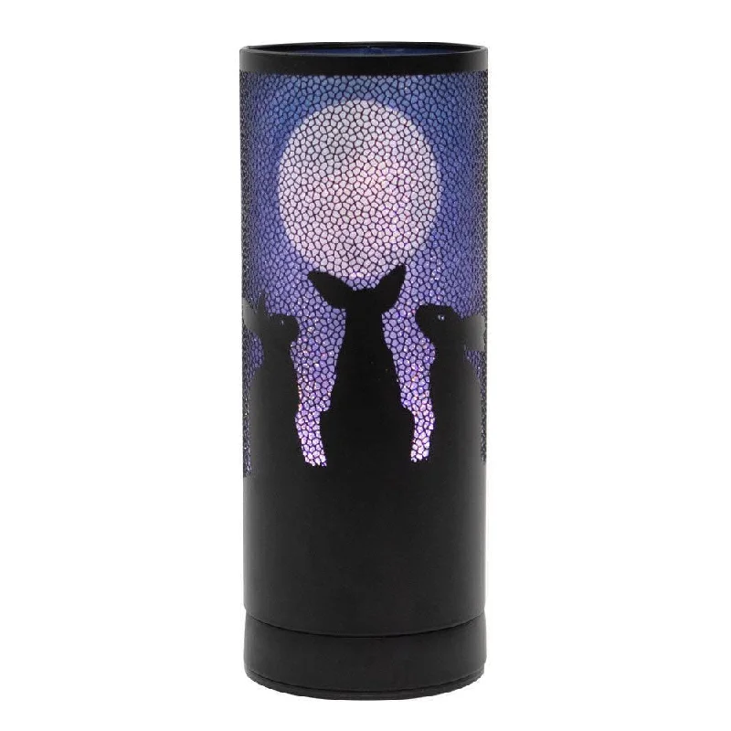Salt Lamps for Holistic Health and WellnessMoon Gazing Hares Aroma Lamp by Lisa Parker