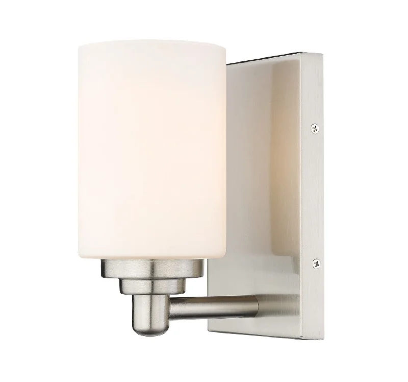 LED recessed lights with high - CRI for accurate color renderingSoledad One Light Wall Sconce in Brushed Nickel LED recessed lights with high - CRI for accurate color renderingSoledad One Light Wall Sconce in Brushed Nickel