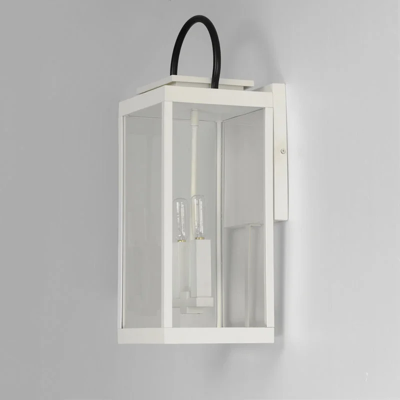 fabric wall lamps with a linen shade for a relaxed and breathable atmosphereNassau VX 1-Light Large Outdoor Wall Lantern, Black or White / Black fabric wall lamps with a linen shade for a relaxed and breathable atmosphereNassau VX 1-Light Large Outdoor Wall Lantern, Black or White / Black