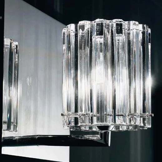 marble wall lamps with luxurious veining for high - end living spacesElegant Modern Murano Glass Single And Triple Wall Light