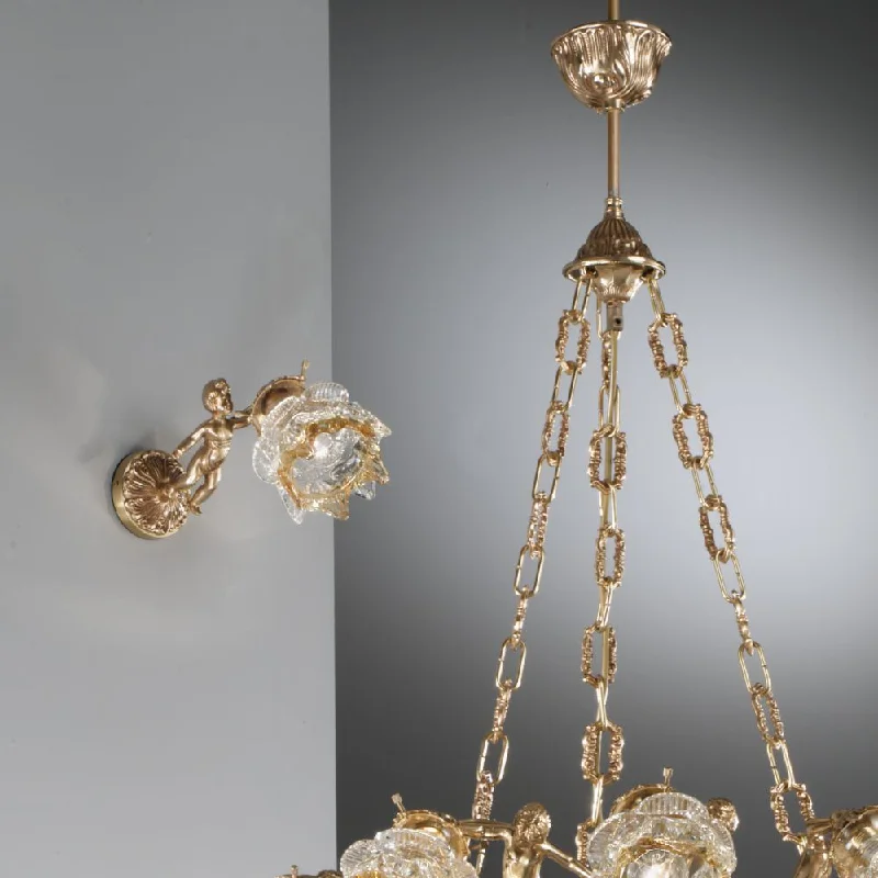 marble wall lamps with luxurious veining for high - end living spacesMid Century 1 Arm Angel Wall Light