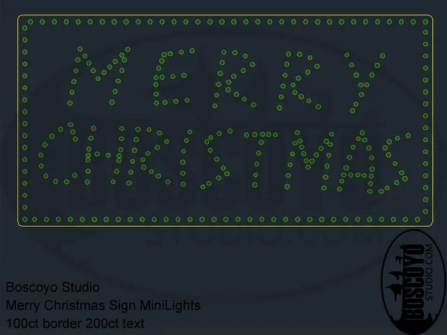 Waterproof String Lights for Patio DecorMerry Christmas Sign Minilights