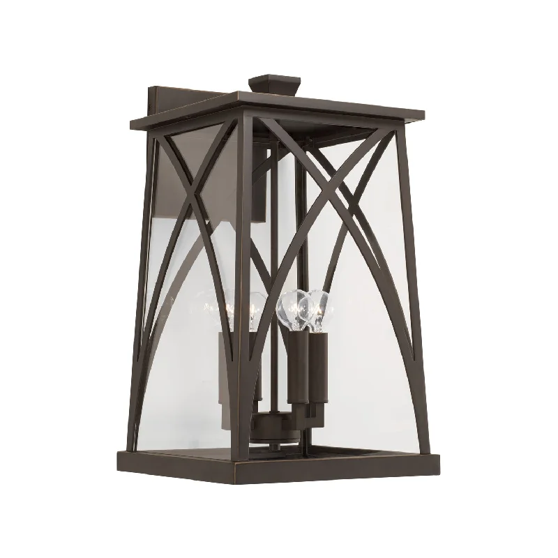 Recessed lights with adjustable trim for versatile lighting anglesMarshall 4-Light Outdoor Wall Lantern in Oiled Bronze Recessed lights with adjustable trim for versatile lighting anglesMarshall 4-Light Outdoor Wall Lantern in Oiled Bronze