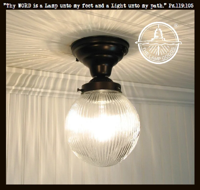 Color - Tunable Industrial Lighting for Special ApplicationsLarge Holophane Glass Ceiling Light Fixture Color - Tunable Industrial Lighting for Special ApplicationsLarge Holophane Glass Ceiling Light Fixture