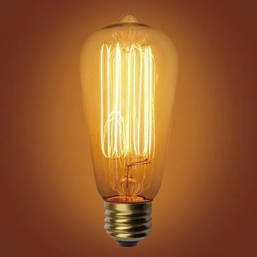 40 watt equivalent Edison light bulbsSquirrel Cage Type Vintage Edison Bulb, E26 Medium Base, 60 Watt 40 watt equivalent Edison light bulbsSquirrel Cage Type Vintage Edison Bulb, E26 Medium Base, 60 Watt