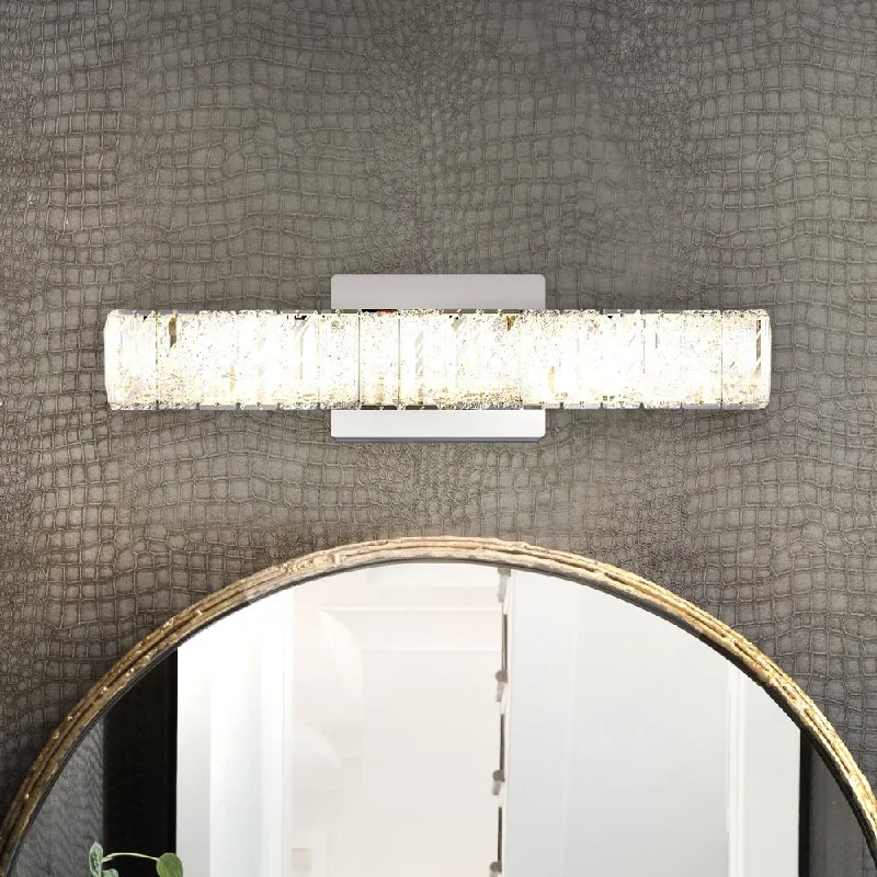 Explosion - Proof Industrial Lighting for Hazardous LocationsUQL5390 Glam Indoor Bath Light, 5''H x 20.25''W x 3.75''D, Polished Chrome Finish, Remscheid Collection Explosion - Proof Industrial Lighting for Hazardous LocationsUQL5390 Glam Indoor Bath Light, 5''H x 20.25''W x 3.75''D, Polished Chrome Finish, Remscheid Collection