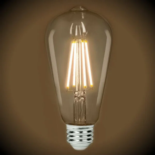 Large size Edison light bulbs for statement piecesLED Filament Edison Light Bulb - ST19 Vintage - 7 Watt - Clear - 3000K Large size Edison light bulbs for statement piecesLED Filament Edison Light Bulb - ST19 Vintage - 7 Watt - Clear - 3000K
