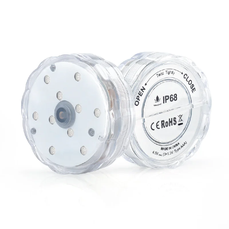 Color - Changing LED String Lights for Christmas DecorButton Control LED Submersible Lights(2 Pack)
