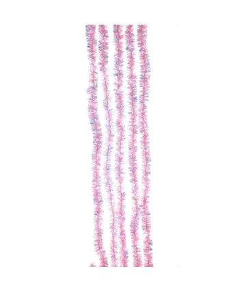 String Lights for Outdoor Dining AreasPink Tinsel Cascade LED Light Set