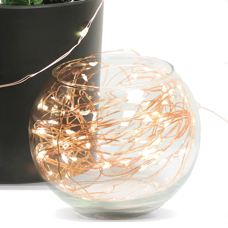 Solar - Powered String Lights for Energy - Saving Backyards30 ft. Rose Gold Wire Fairy String Lights Solar - Powered String Lights for Energy - Saving Backyards30 ft. Rose Gold Wire Fairy String Lights