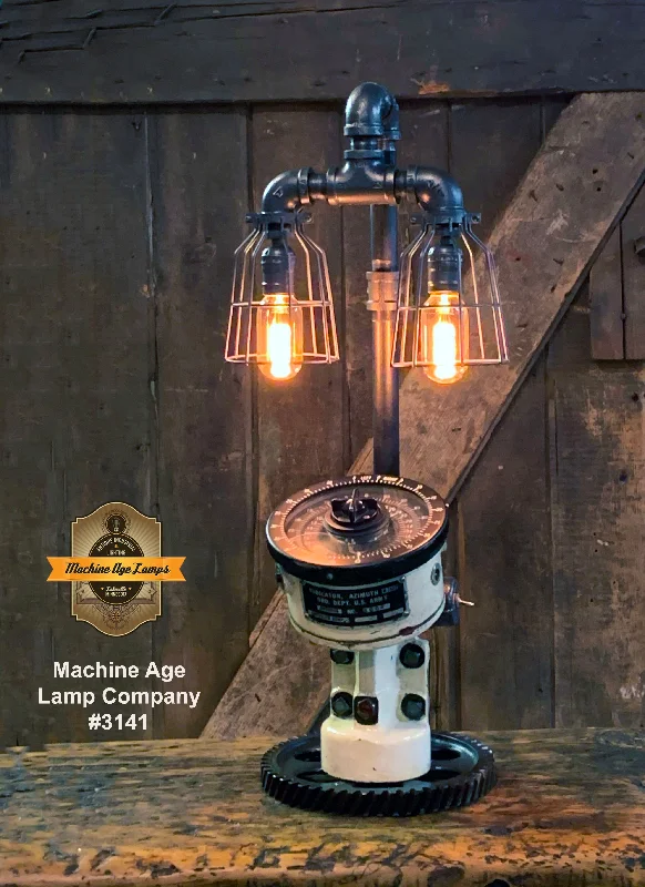 Durable Industrial Lighting for Harsh EnvironmentsSteampunk / Machine Age Lamp / US Army Tank / Indicator azimuth ordinance / #3141 Durable Industrial Lighting for Harsh EnvironmentsSteampunk / Machine Age Lamp / US Army Tank / Indicator azimuth ordinance / #3141