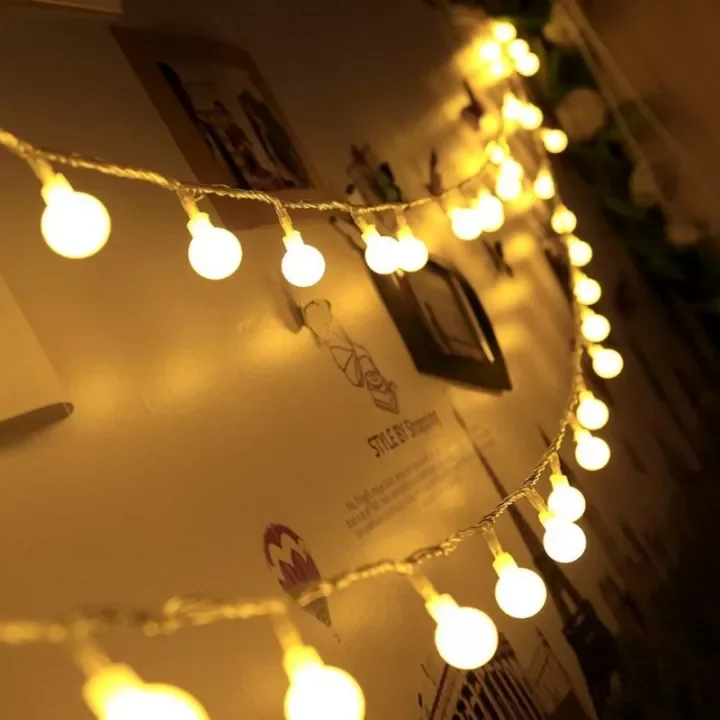 String Lights for DIY Home Decor ProjectsGlobe Fairy String Lights Christmas Decoration