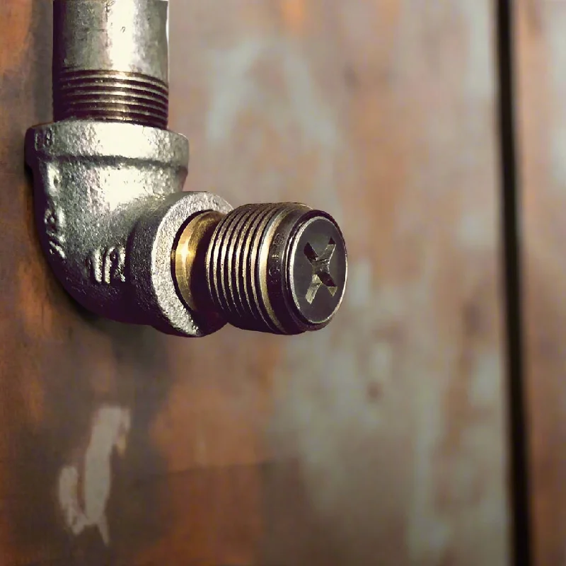 Industrial Wall - Mounted Lighting for Workshop WallsRustic Metal Knob Lamp Switch - 1/2" IPS Industrial Wall - Mounted Lighting for Workshop WallsRustic Metal Knob Lamp Switch - 1/2" IPS