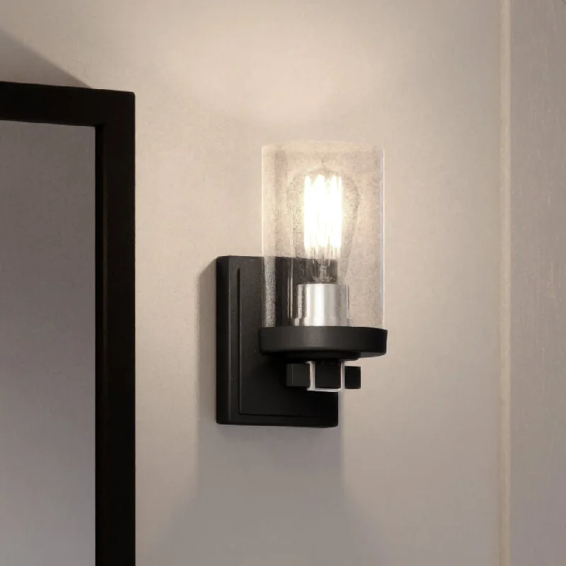 Industrial Emergency Lighting for Safety in FactoriesUEX2600 Luxe Industrial Wall Sconce 9''H x 4.25''W, Polished Chrome & Charcoal Finish, Hampton Collection Industrial Emergency Lighting for Safety in FactoriesUEX2600 Luxe Industrial Wall Sconce 9''H x 4.25''W, Polished Chrome & Charcoal Finish, Hampton Collection