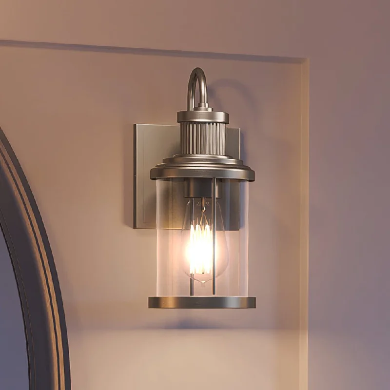 Industrial Lighting for Pharmaceutical ManufacturingUEX2590 Americana Wall Sconce 12''H x 5''W, Satin Nickel Finish, Torrington Collection Industrial Lighting for Pharmaceutical ManufacturingUEX2590 Americana Wall Sconce 12''H x 5''W, Satin Nickel Finish, Torrington Collection