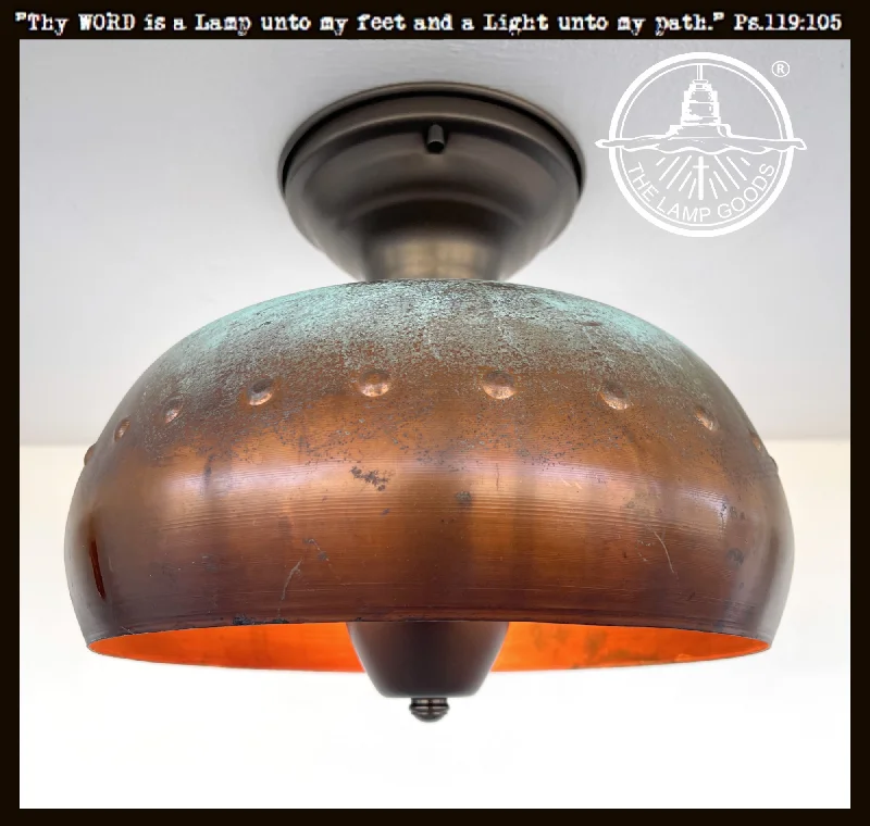 Waterproof Industrial Lighting for Wet AreasCopper Farmhouse Ceiling Light