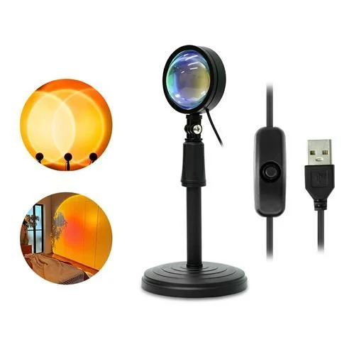 Salt Lamps for Game Rooms to Add a Unique ElementMini Usb Red Sunset Projection Lamp Q07